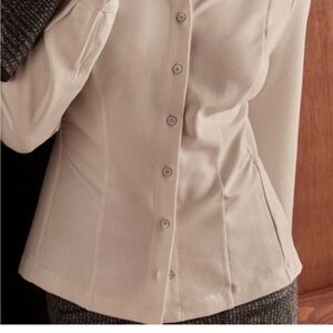 CAbi Cream Button-Down Women's Shirt